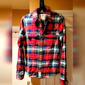 NWOT ABERCROMBIE & FITCH Men's Designer Plaid Shirt
